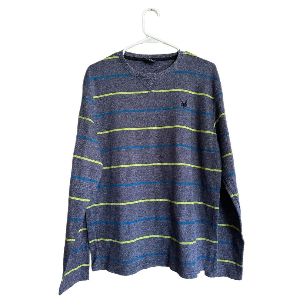 Zoo York Blue Striped Men's Sweater, Large, Pre-owned